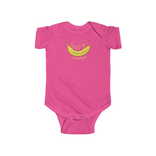 Load image into Gallery viewer, Infant Fine Jersey Bodysuit: happy banana