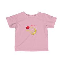 Load image into Gallery viewer, Infant Fine Jersey Tee: apples and bananas