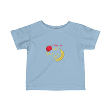 Load image into Gallery viewer, Infant Fine Jersey Tee: apples and bananas