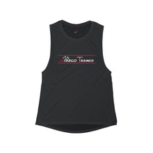 Load image into Gallery viewer, Women's Flowy Scoop Muscle Tank: Vargo Trained