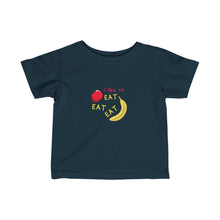 Load image into Gallery viewer, Infant Fine Jersey Tee: apples and bananas