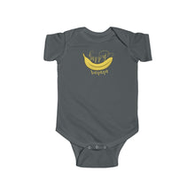 Load image into Gallery viewer, Infant Fine Jersey Bodysuit: happy banana