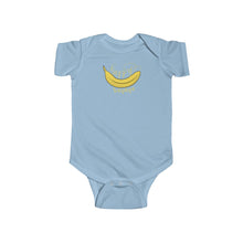 Load image into Gallery viewer, Infant Fine Jersey Bodysuit: happy banana