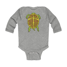 Load image into Gallery viewer, Infant Long Sleeve Bodysuit: turtle belly