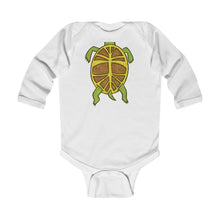 Load image into Gallery viewer, Infant Long Sleeve Bodysuit: turtle belly