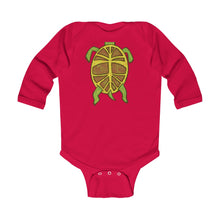Load image into Gallery viewer, Infant Long Sleeve Bodysuit: turtle belly