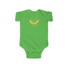 Load image into Gallery viewer, Infant Fine Jersey Bodysuit: happy banana