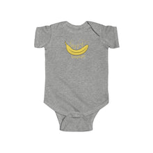 Load image into Gallery viewer, Infant Fine Jersey Bodysuit: happy banana
