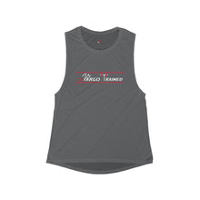 Load image into Gallery viewer, Women's Flowy Scoop Muscle Tank: Vargo Trained