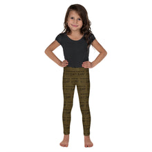 Load image into Gallery viewer, Kid's Leggings: brown run jump