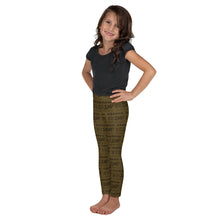 Load image into Gallery viewer, Kid's Leggings: brown run jump