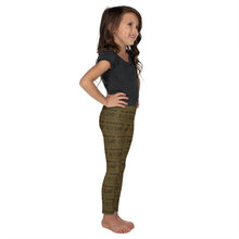 Load image into Gallery viewer, Kid's Leggings: brown run jump