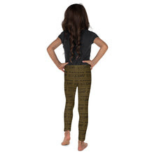 Load image into Gallery viewer, Kid's Leggings: brown run jump