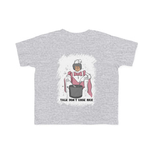 Talk don’t cook rice Kid's Fine Jersey Tee