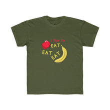 Load image into Gallery viewer, Kids Regular Fit Tee: apples and bananas
