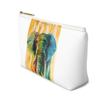 Load image into Gallery viewer, Accessory Pouch w T-bottom: elephant
