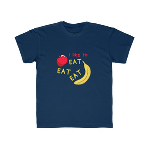 Kids Regular Fit Tee: apples and bananas