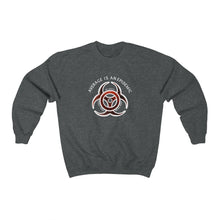 Load image into Gallery viewer, Average is an epidemic- Crewneck Sweatshirt
