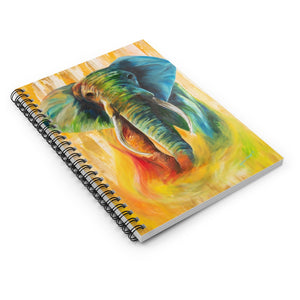 Spiral Notebook - Ruled Line: elephant