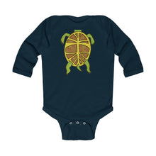 Load image into Gallery viewer, Infant Long Sleeve Bodysuit: turtle belly
