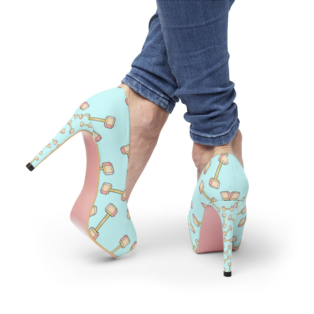 Women's Platform Heels: dumbbells