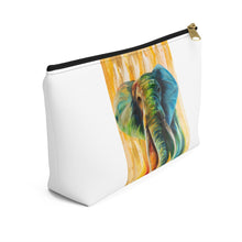 Load image into Gallery viewer, Accessory Pouch w T-bottom: elephant
