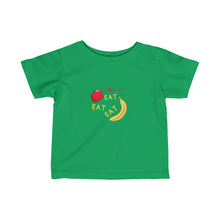 Load image into Gallery viewer, Infant Fine Jersey Tee: apples and bananas
