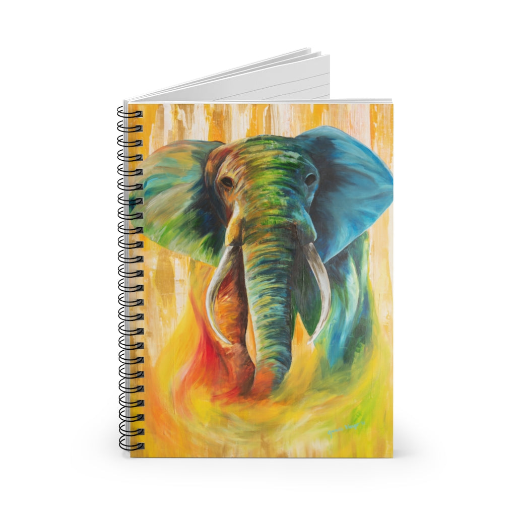 Spiral Notebook - Ruled Line: elephant