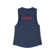 Load image into Gallery viewer, Women&#39;s Flowy Scoop Muscle Tank: Vargo Trained
