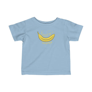 Infant Fine Jersey Tee: happy banana