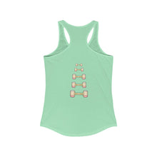 Load image into Gallery viewer, Women&#39;s Ideal Racerback Tank: dumbbell progression
