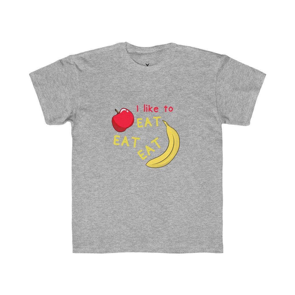 Kids Regular Fit Tee: apples and bananas