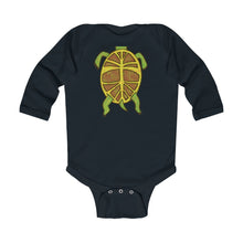 Load image into Gallery viewer, Infant Long Sleeve Bodysuit: turtle belly
