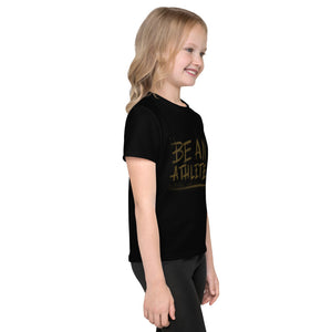 Kids T-Shirt: be an athlete brown