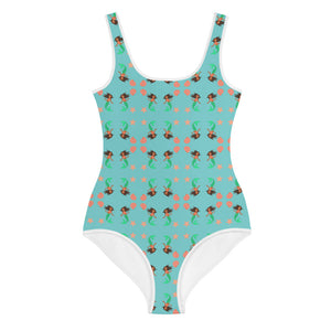 All-Over Print Youth Swimsuit: mermaid