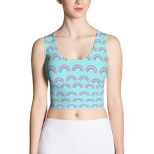 Load image into Gallery viewer, Sublimation Cut &amp; Sew Crop Top: rainbow
