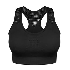 SEXYWG Top Athletic Running Sports Bra Yoga Brassiere Workout Gym Fitness Women Seamless High Impact Padded Underwear Vest Tanks